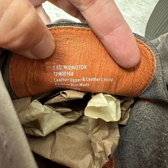 Tommy Bahama Men’s Rivington Gray Leather Ankle Boots Lace up casual sz 7.5D - Picture 10 of 10